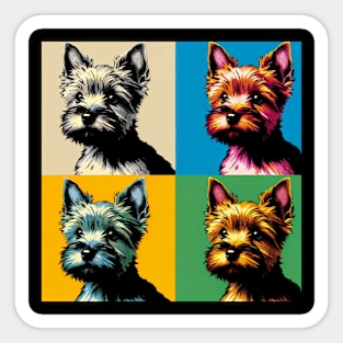 Pop Retro Norwich Terrier Art - Cute Puppy Sticker